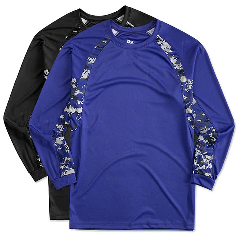 Badger Digital Camo Long Sleeve Performance Shirt