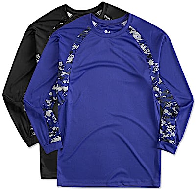 Badger Digital Camo Long Sleeve Performance Shirt