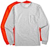 Hanes Authentic Long Sleeve Pocket T-shirt