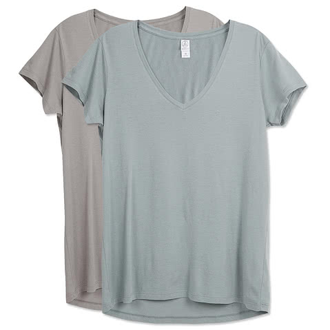 Alternative Apparel Women's Relaxed V-Neck T-shirt