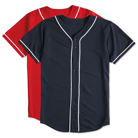 Augusta Wicking Mesh Contrast Trim Baseball Jersey