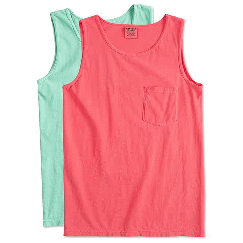 Comfort Colors 100% Cotton Pocket Tank