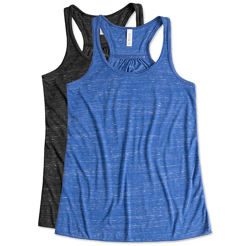 Bella + Canvas Women's Flowy Melange Racerback Tank