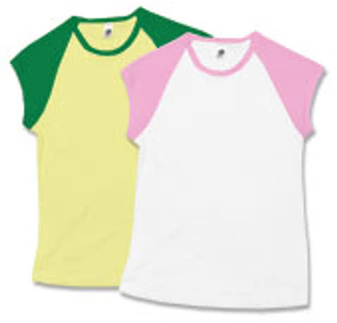 American Apparel Girly Cap Sleeve Raglan