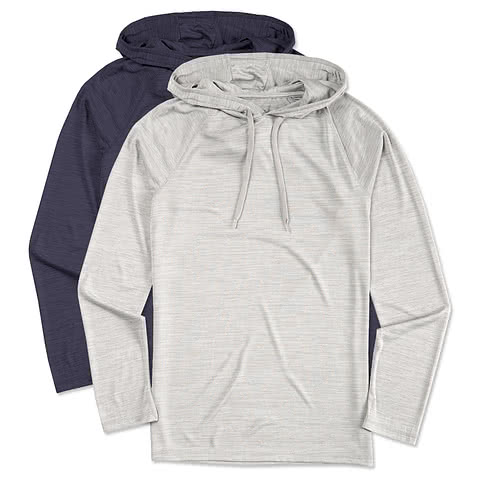 Augusta Tonal Heather Hooded Performance Shirt
