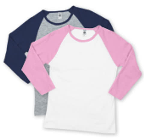 American Apparel Juniors Raglan Crew