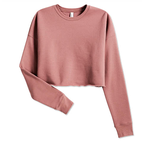 Bella + Canvas Women's Drop Shoulder Cropped Crewneck Sweatshirt